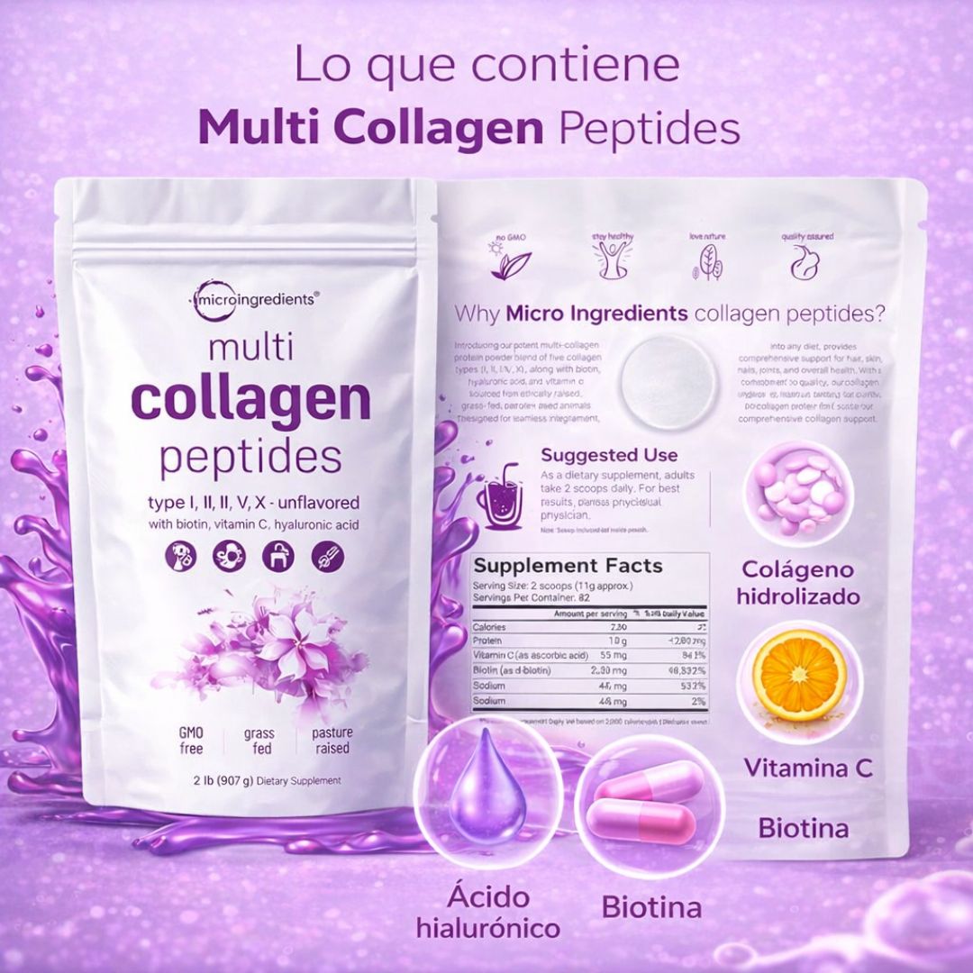 Multi Collagen Peptides™ – Apoya tu bienestar desde adentro, todos los días